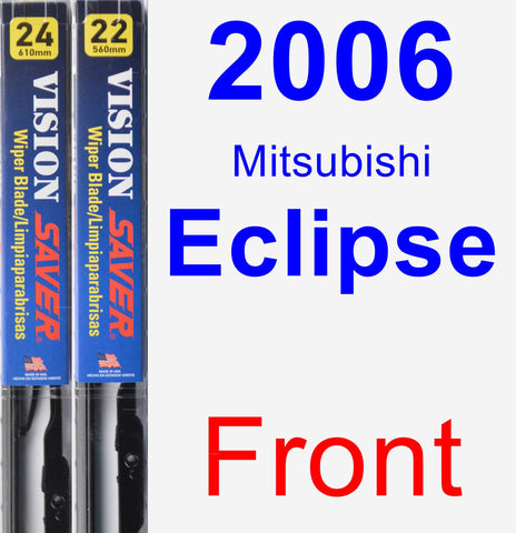 Front Wiper Blade Pack for 2006 Mitsubishi Eclipse - Vision Saver