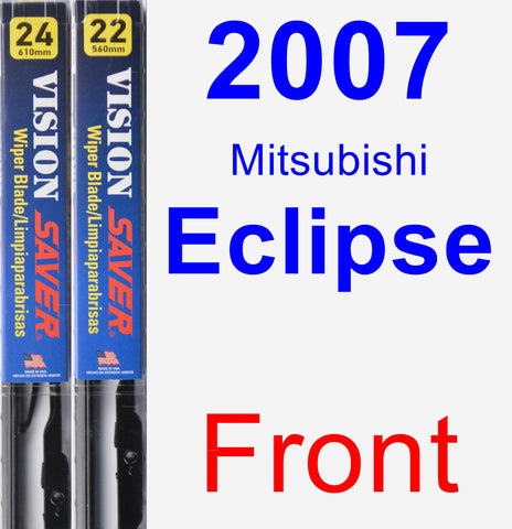 Front Wiper Blade Pack for 2007 Mitsubishi Eclipse - Vision Saver