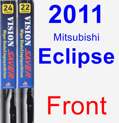 Front Wiper Blade Pack for 2011 Mitsubishi Eclipse - Vision Saver