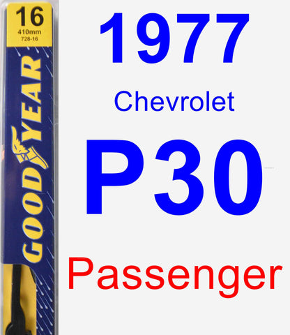 Passenger Wiper Blade for 1977 Chevrolet P30 - Premium