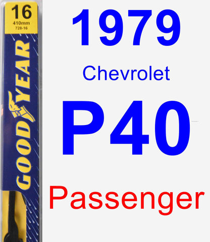 Passenger Wiper Blade for 1979 Chevrolet P40 - Premium