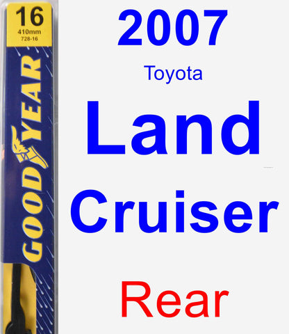 Rear Wiper Blade for 2007 Toyota Land Cruiser - Premium