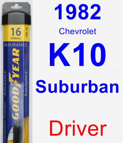 Driver Wiper Blade for 1982 Chevrolet K10 Suburban - Assurance