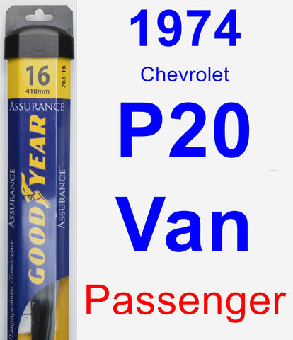 Passenger Wiper Blade for 1974 Chevrolet P20 Van - Assurance