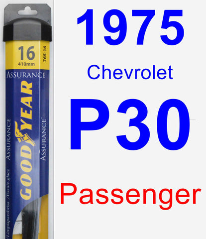Passenger Wiper Blade for 1975 Chevrolet P30 - Assurance