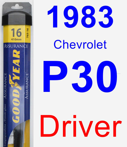 Driver Wiper Blade for 1983 Chevrolet P30 - Assurance