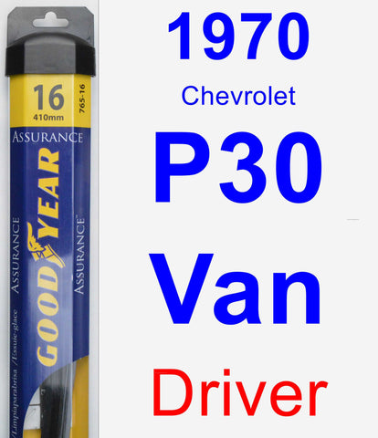 Driver Wiper Blade for 1970 Chevrolet P30 Van - Assurance