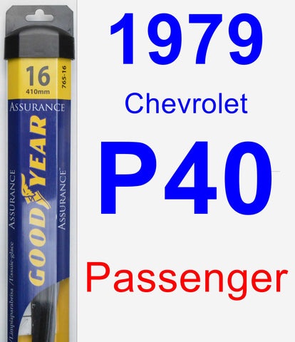 Passenger Wiper Blade for 1979 Chevrolet P40 - Assurance