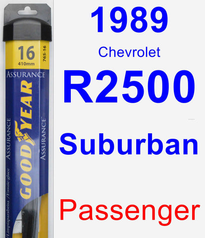 Passenger Wiper Blade for 1989 Chevrolet R2500 Suburban - Assurance