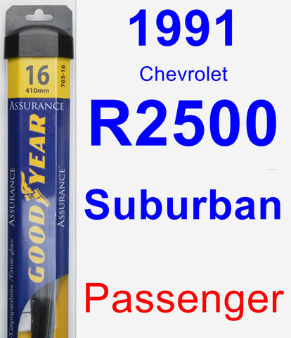 Passenger Wiper Blade for 1991 Chevrolet R2500 Suburban - Assurance