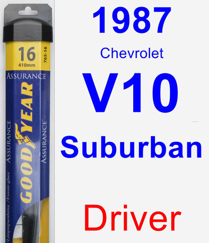 Driver Wiper Blade for 1987 Chevrolet V10 Suburban - Assurance