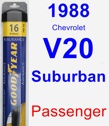 Passenger Wiper Blade for 1988 Chevrolet V20 Suburban - Assurance