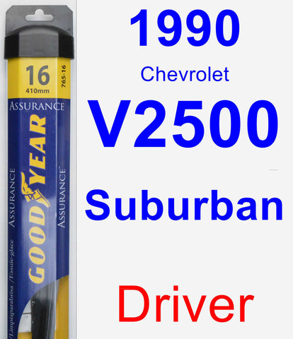 Driver Wiper Blade for 1990 Chevrolet V2500 Suburban - Assurance