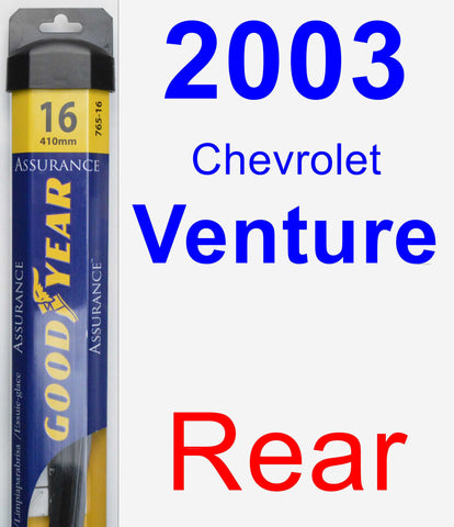 Rear Wiper Blade for 2003 Chevrolet Venture - Assurance
