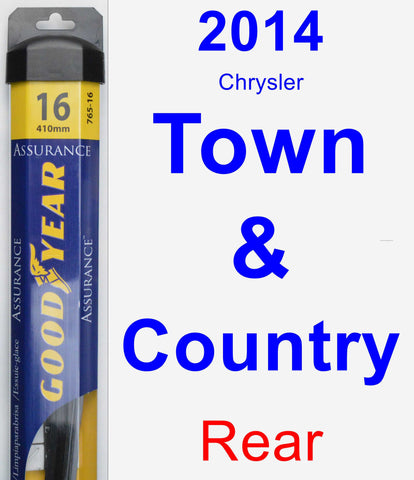 Rear Wiper Blade for 2014 Chrysler Town & Country - Assurance