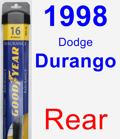 Rear Wiper Blade for 1998 Dodge Durango - Assurance