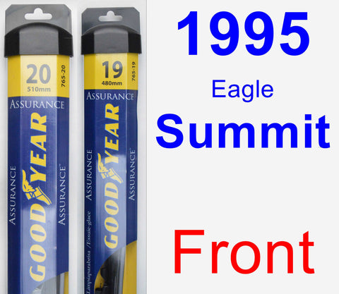 Front Wiper Blade Pack for 1995 Eagle Summit - Assurance
