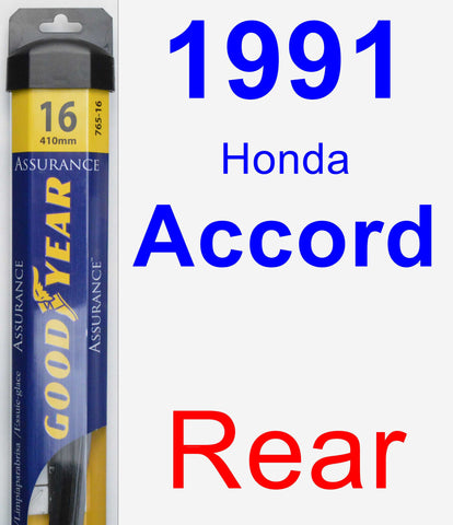 Rear Wiper Blade for 1991 Honda Accord - Assurance