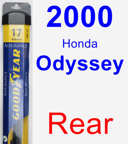 Rear Wiper Blade for 2000 Honda Odyssey - Assurance
