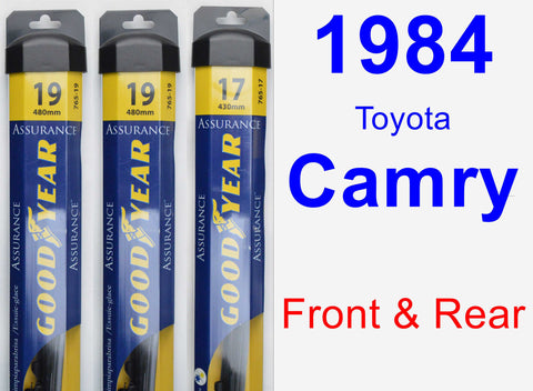 Front & Rear Wiper Blade Pack for 1984 Toyota Camry - Assurance
