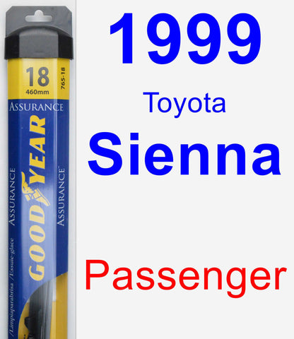 Passenger Wiper Blade for 1999 Toyota Sienna - Assurance