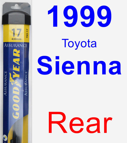 Rear Wiper Blade for 1999 Toyota Sienna - Assurance