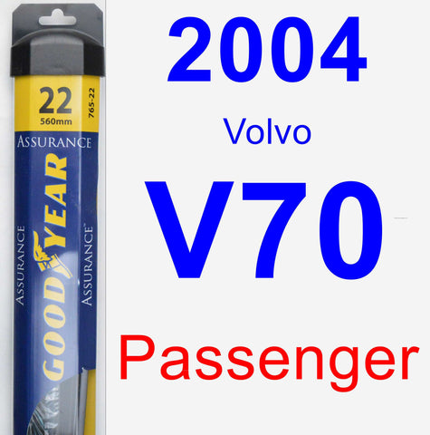Passenger Wiper Blade for 2004 Volvo V70 - Assurance