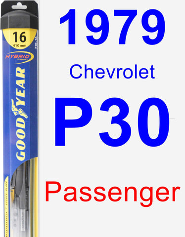 Passenger Wiper Blade for 1979 Chevrolet P30 - Hybrid