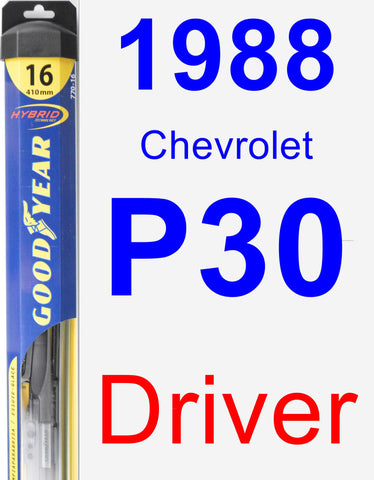 Driver Wiper Blade for 1988 Chevrolet P30 - Hybrid
