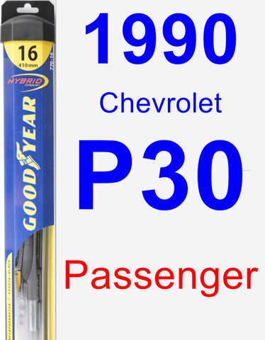 Passenger Wiper Blade for 1990 Chevrolet P30 - Hybrid