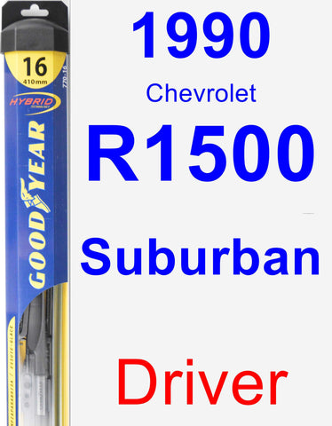 Driver Wiper Blade for 1990 Chevrolet R1500 Suburban - Hybrid