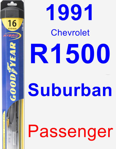 Passenger Wiper Blade for 1991 Chevrolet R1500 Suburban - Hybrid