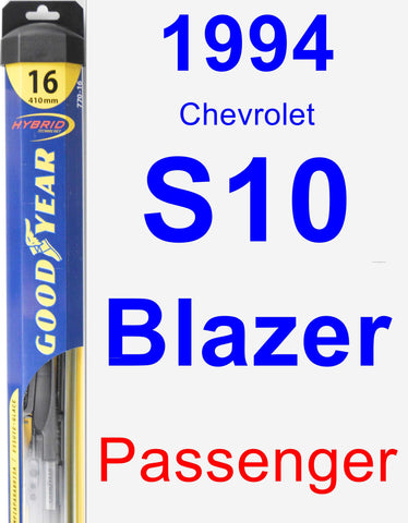 Passenger Wiper Blade for 1994 Chevrolet S10 Blazer - Hybrid