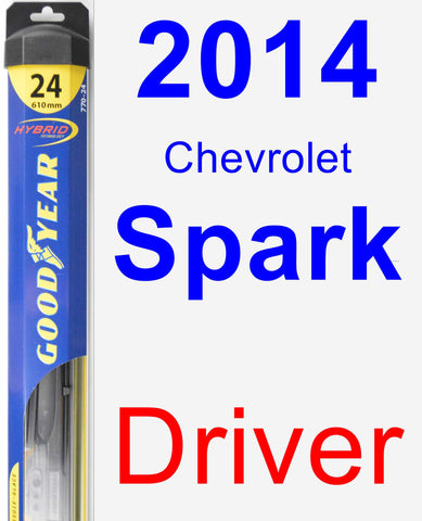 Driver Wiper Blade for 2014 Chevrolet Spark - Hybrid
