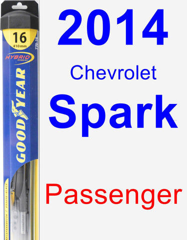 Passenger Wiper Blade for 2014 Chevrolet Spark - Hybrid