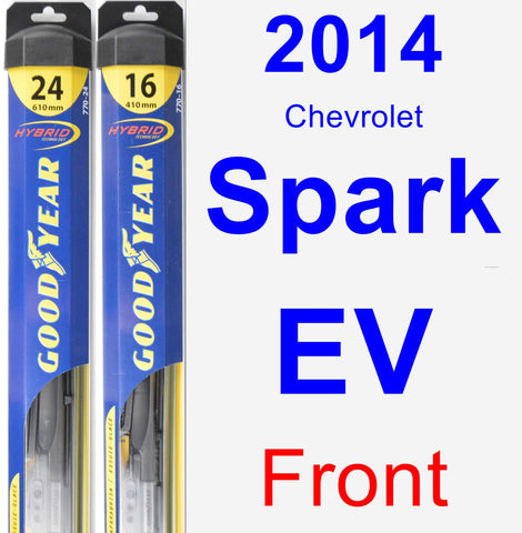 Front Wiper Blade Pack for 2014 Chevrolet Spark EV - Hybrid