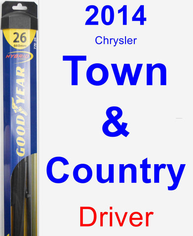 Driver Wiper Blade for 2014 Chrysler Town & Country - Hybrid