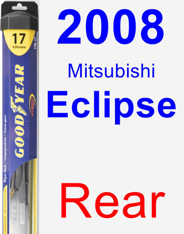 Rear Wiper Blade for 2008 Mitsubishi Eclipse - Hybrid