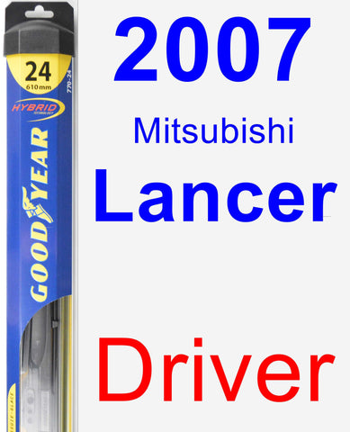 Driver Wiper Blade for 2007 Mitsubishi Lancer - Hybrid