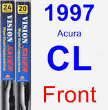 Front Wiper Blade Pack for 1997 Acura CL - Vision Saver