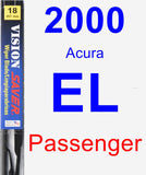 Passenger Wiper Blade for 2000 Acura EL - Vision Saver