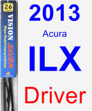Driver Wiper Blade for 2013 Acura ILX - Vision Saver