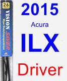 Driver Wiper Blade for 2015 Acura ILX - Vision Saver
