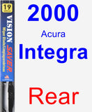 Rear Wiper Blade for 2000 Acura Integra - Vision Saver