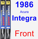 Front Wiper Blade Pack for 1986 Acura Integra - Vision Saver