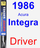 Driver Wiper Blade for 1986 Acura Integra - Vision Saver