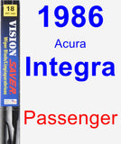 Passenger Wiper Blade for 1986 Acura Integra - Vision Saver