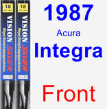 Front Wiper Blade Pack for 1987 Acura Integra - Vision Saver