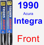 Front Wiper Blade Pack for 1990 Acura Integra - Vision Saver