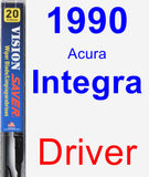 Driver Wiper Blade for 1990 Acura Integra - Vision Saver